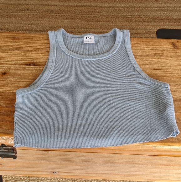Aritzia Tna Ribbed Cropped Racer Tank - Picture 4 of 7